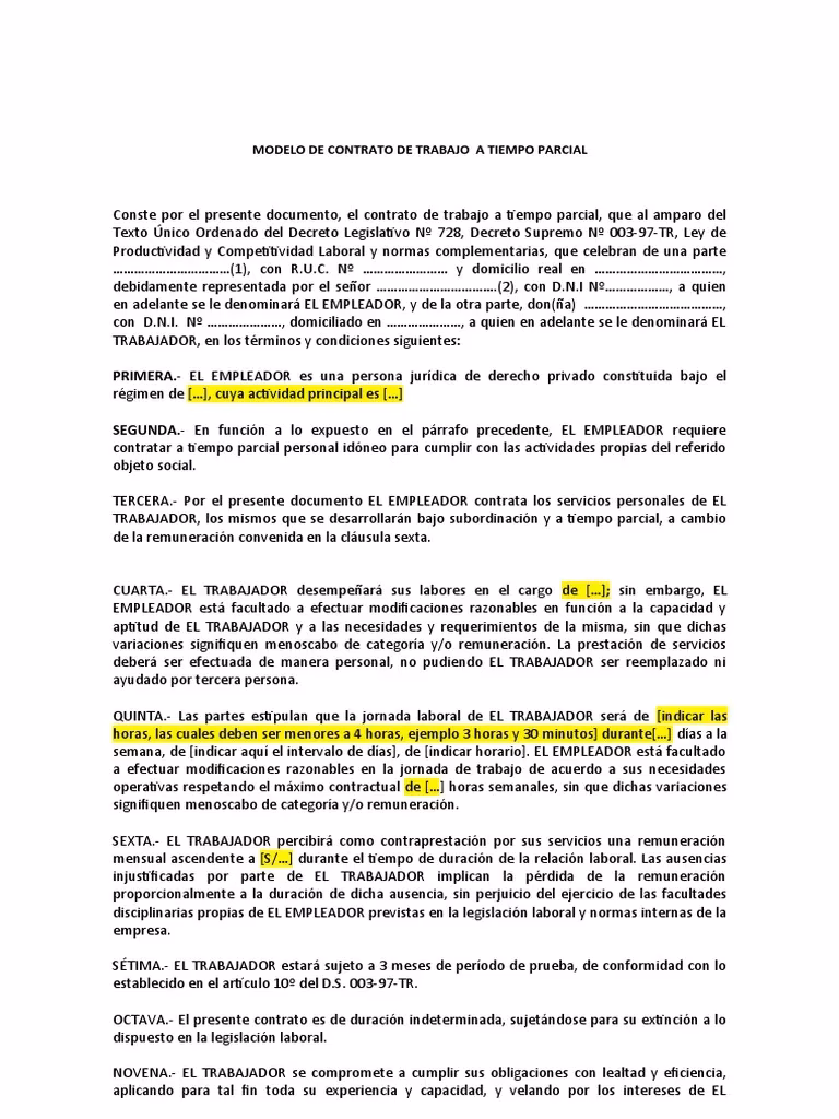 ¿Cuánto es el pago por part-time en Perú?