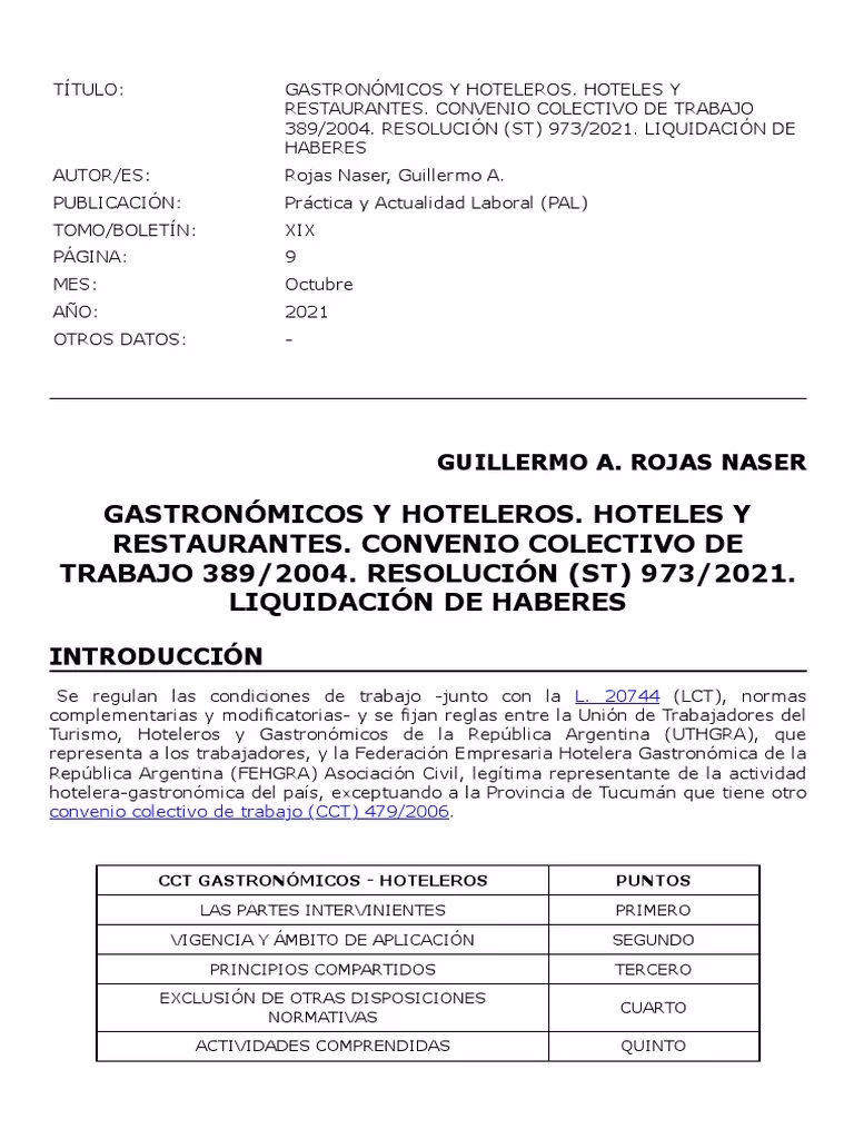 ¿Qué es un convenio colectivo de hostelería?