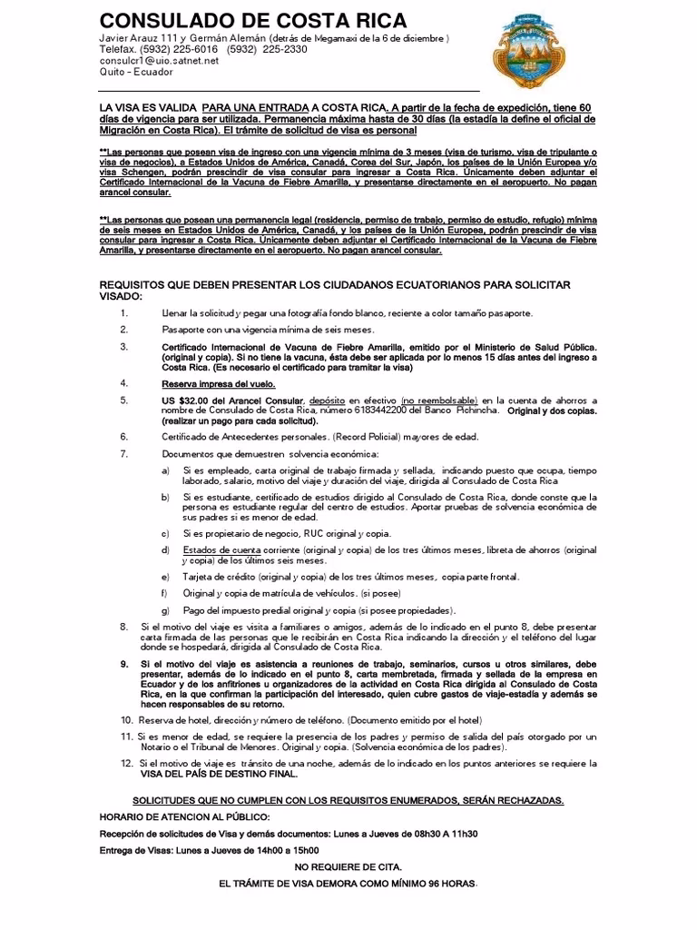 ¿Puedo obtener una visa de trabajo en Costa Rica?
