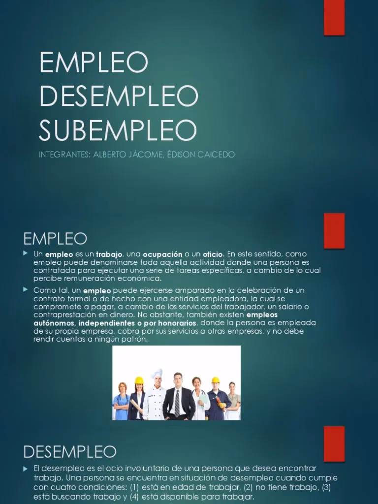 ¿Cuál es la diferencia entre el subempleo y el desempleo disfrazado clase 10?