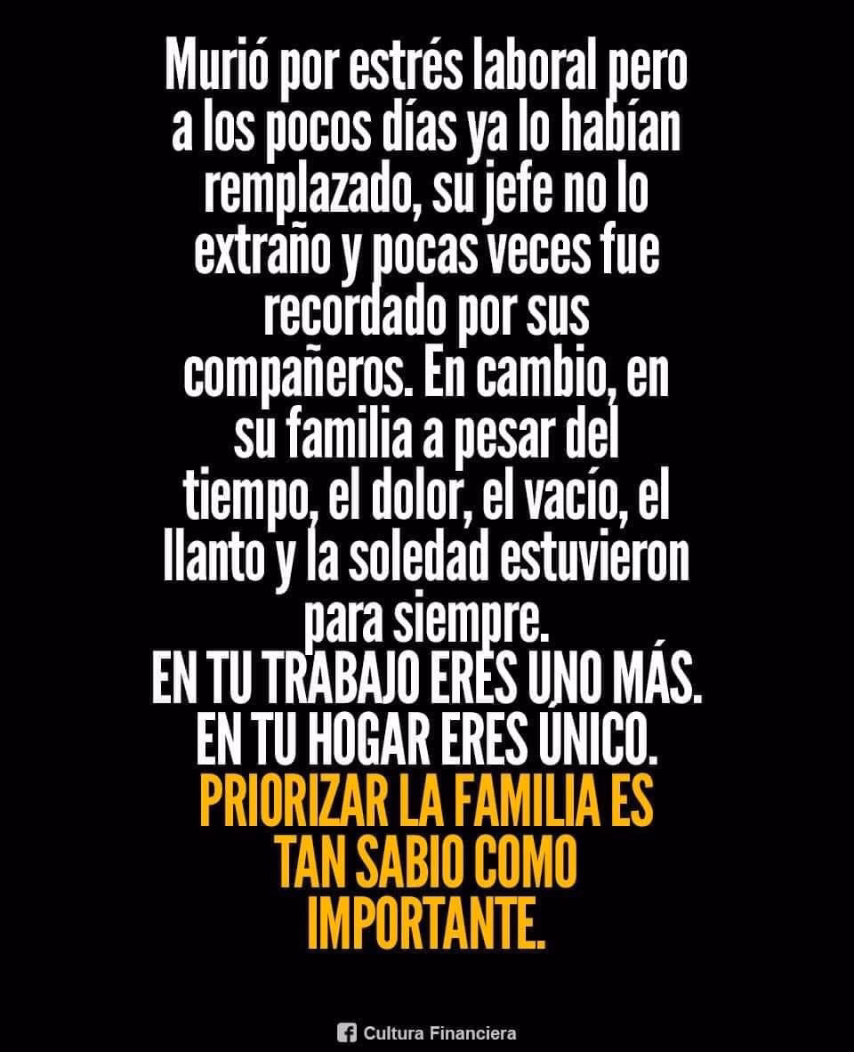 ¿Debo priorizar el trabajo o la familia?