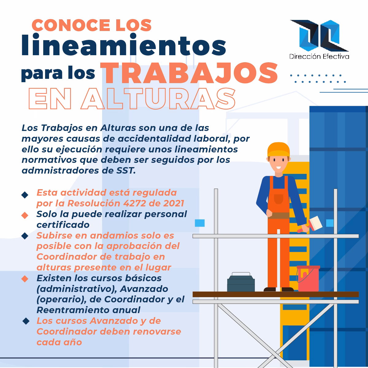 ¿Cuándo se considera trabajo en altura según OSHA?