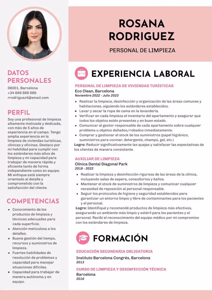 ¿Cómo escribir un currículum para un trabajo de limpieza sin experiencia?