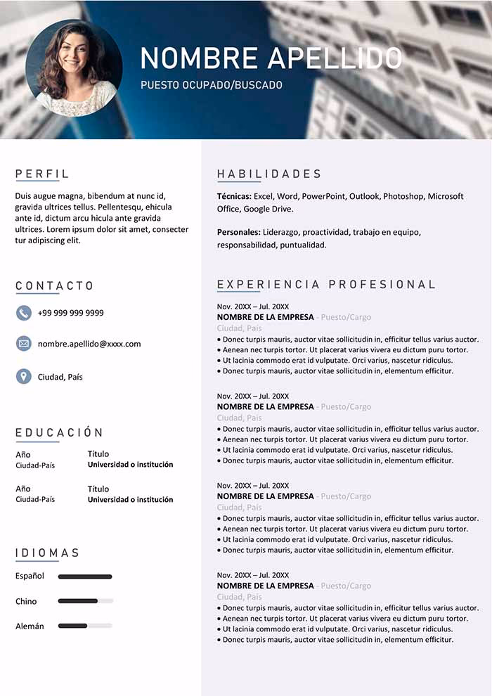 ¿Cuáles son las características de un curriculum vitae funcional?