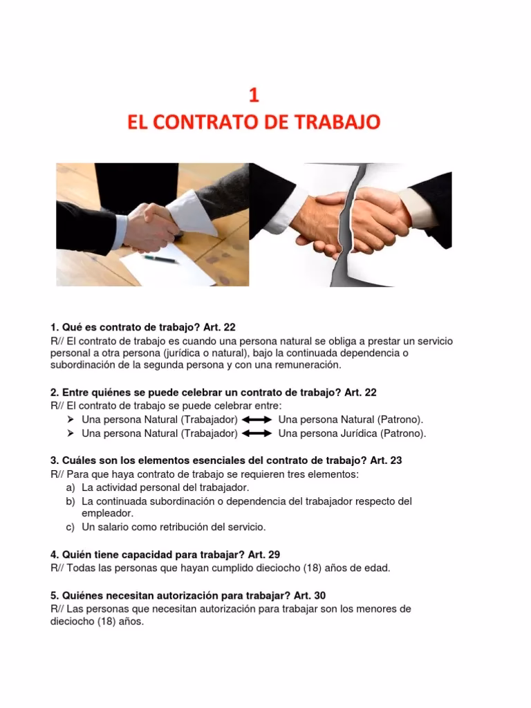 ¿Cómo puede celebrarse el contrato de trabajo?