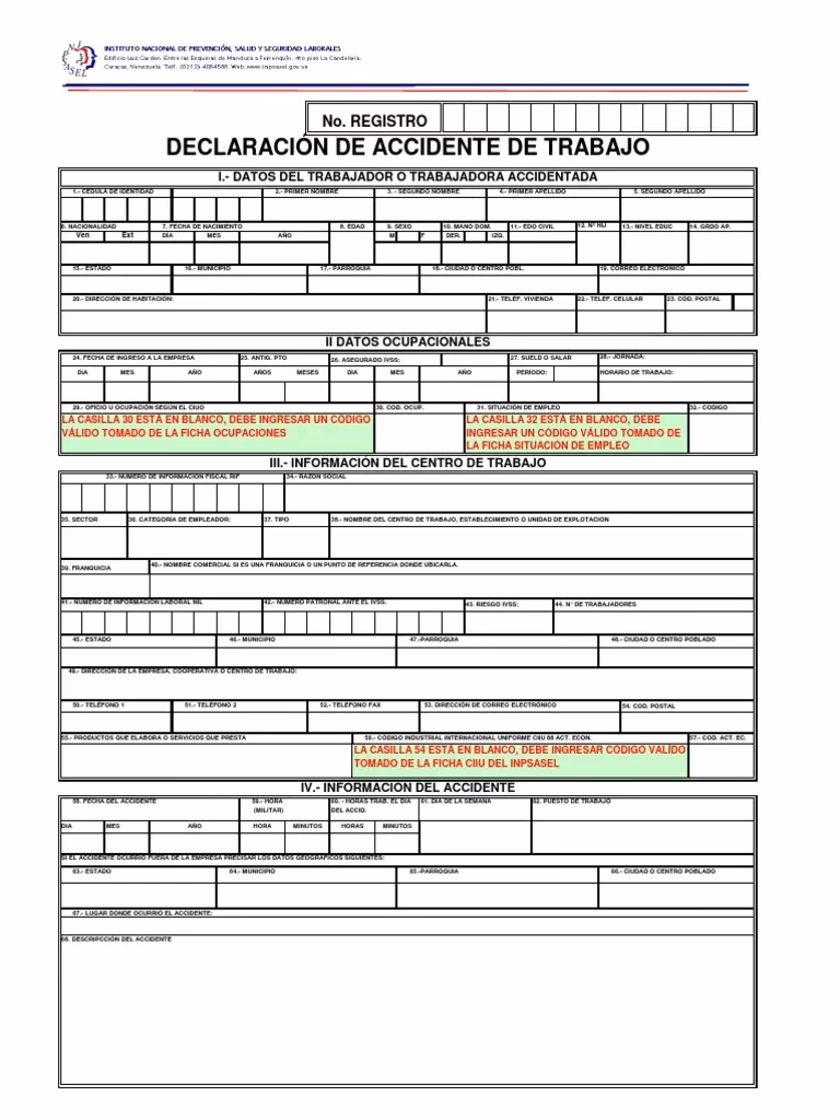 ¿Cómo se declara un accidente de trabajo?