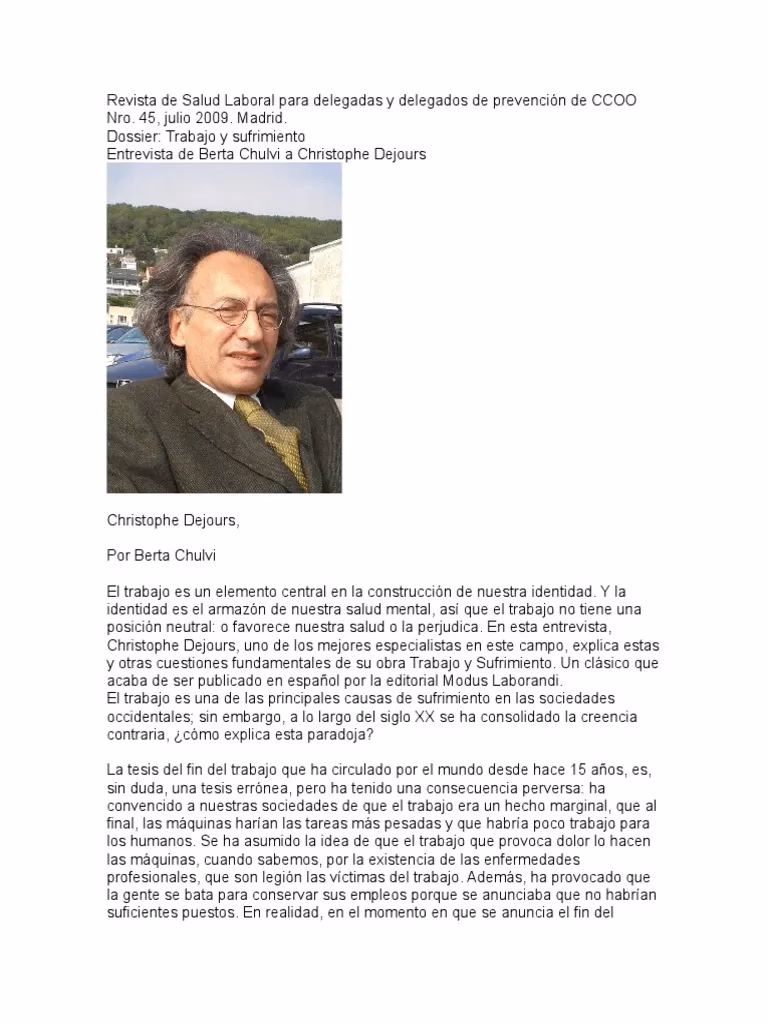 ¿Qué aprendemos del sufrimiento del trabajo?