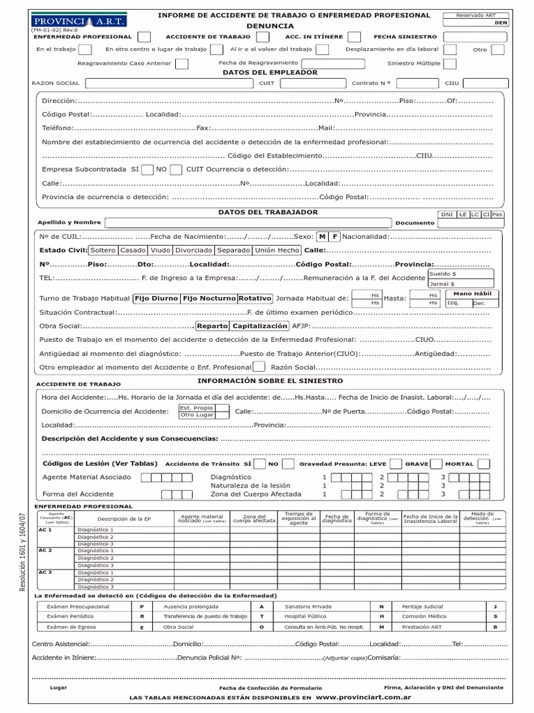 ¿Cómo denunciar a la ART una enfermedad profesional?