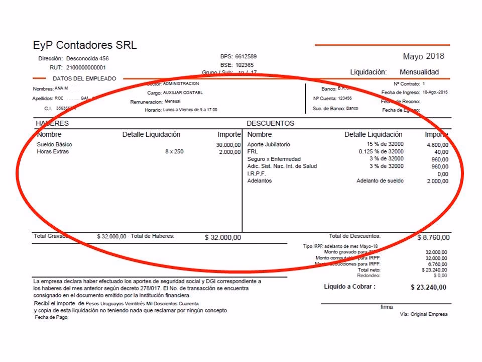 ¿Qué descuentos están permitidos por la ley en el sueldo?