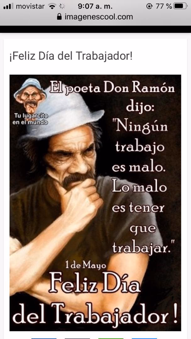 ¿Qué dijo don Ramón sobre el trabajo?