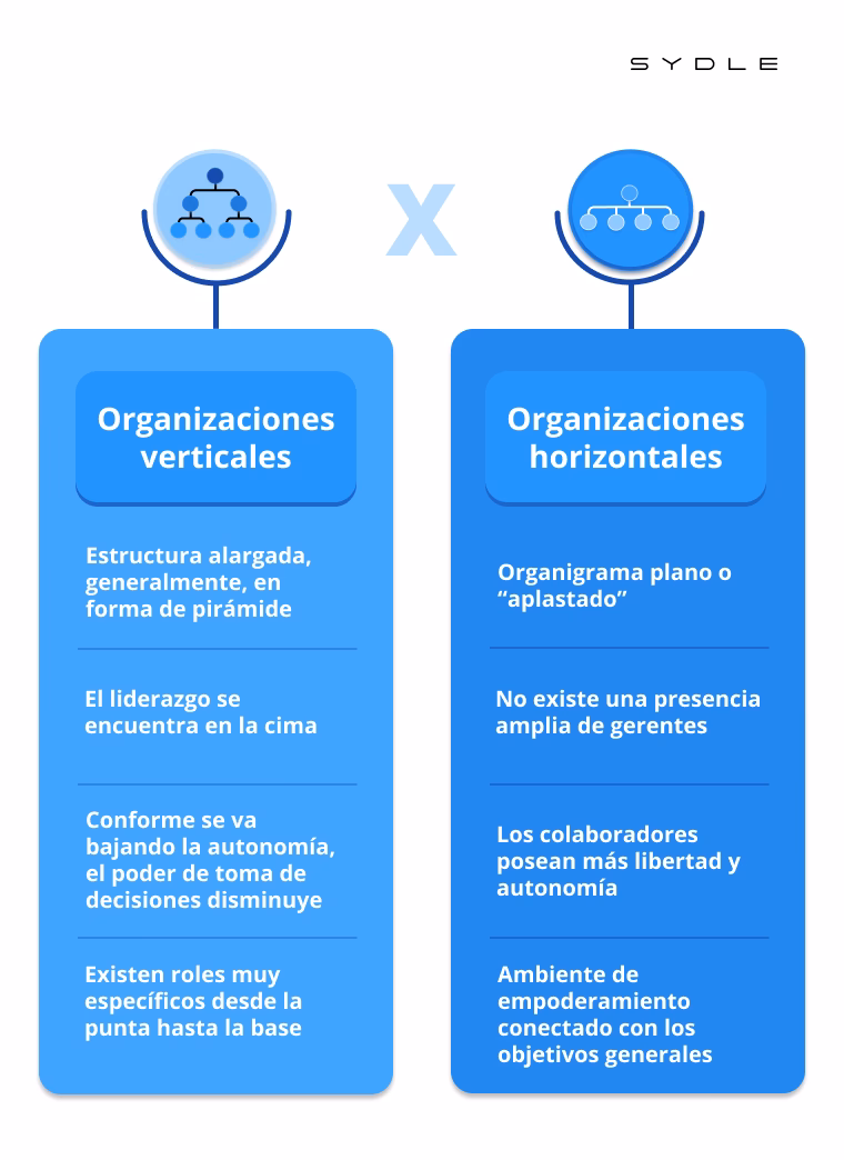 ¿Qué es la división horizontal de una empresa?