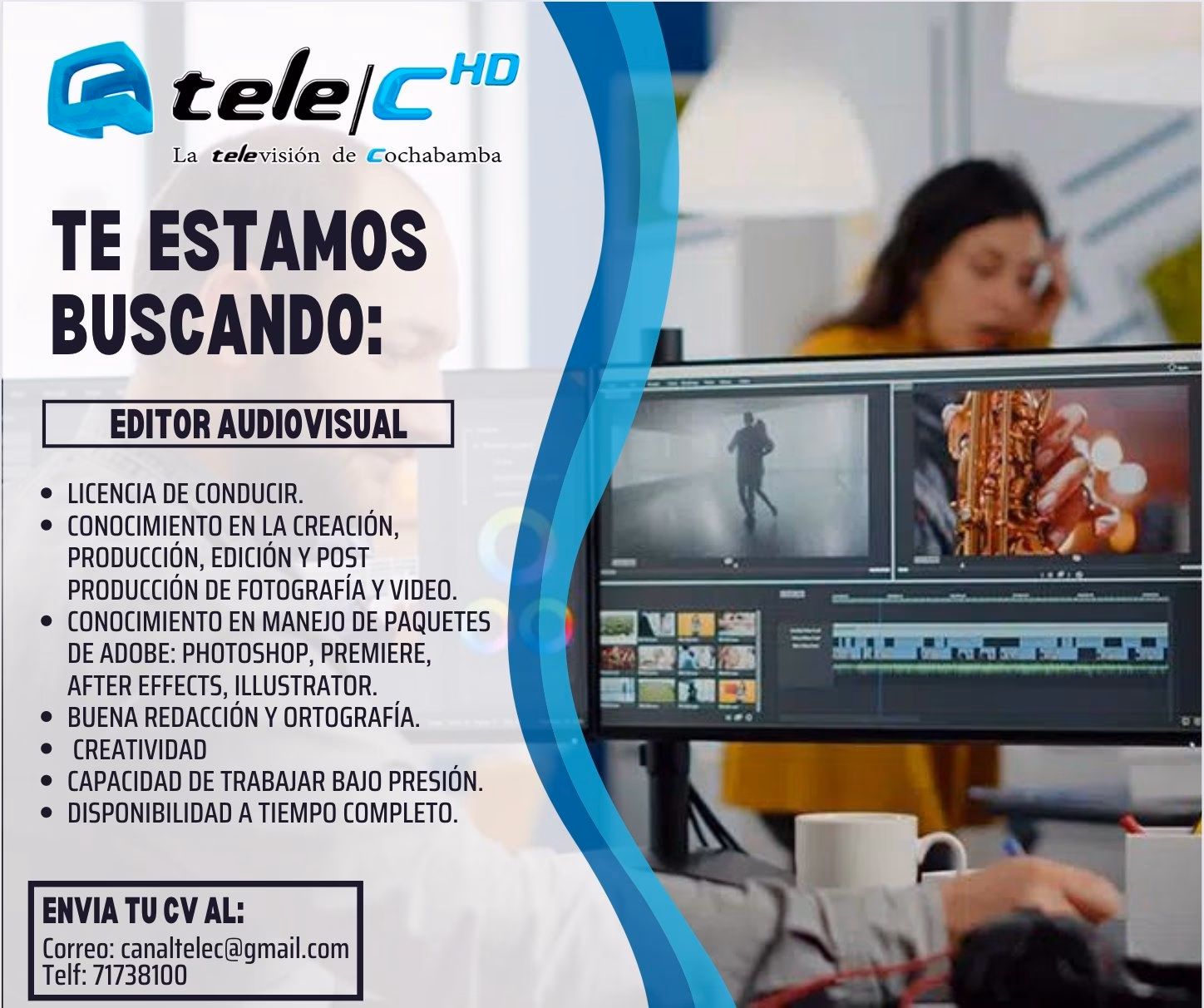 What does an audio visual editor do?