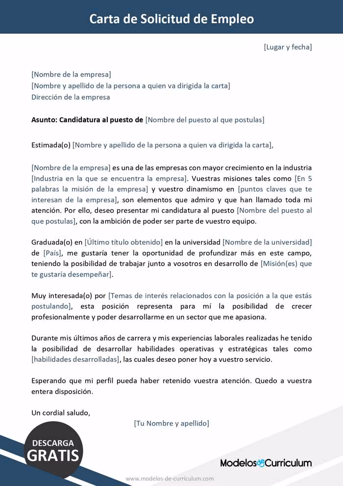 ¿Qué escribir en una nota de presentación para una solicitud de empleo?