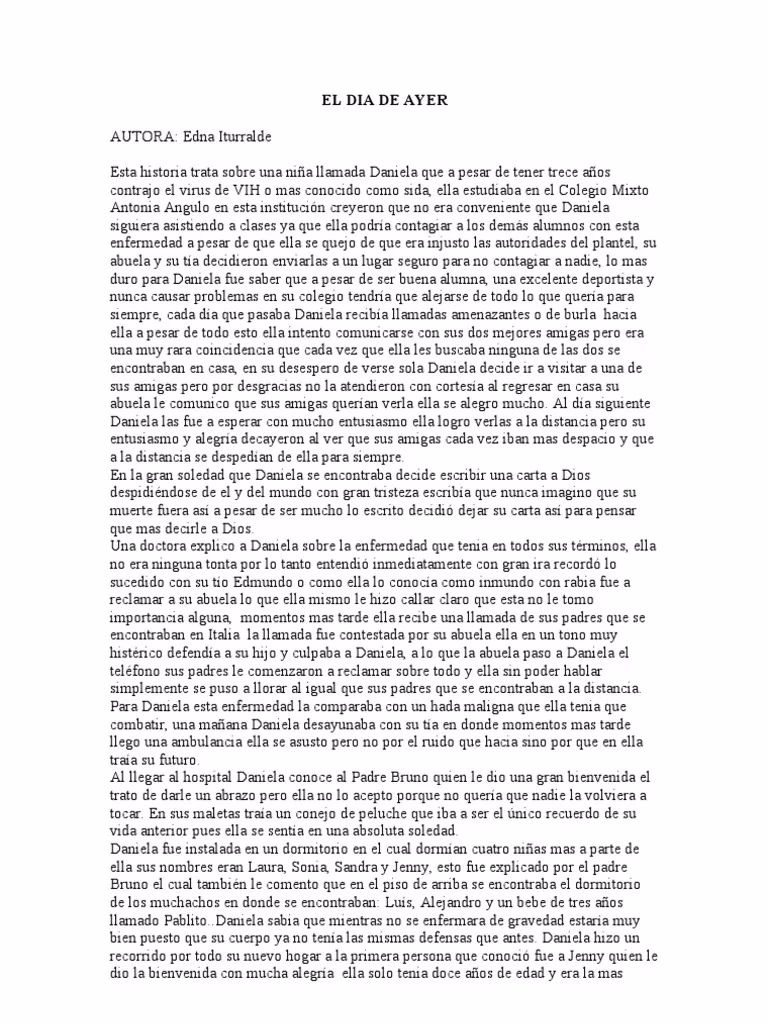 ¿Qué es el día de ayer?