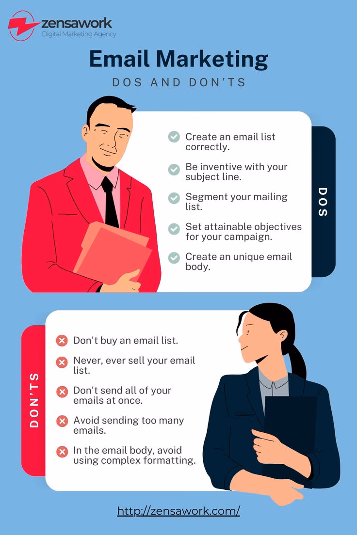 What is the rule of 7 in email marketing?