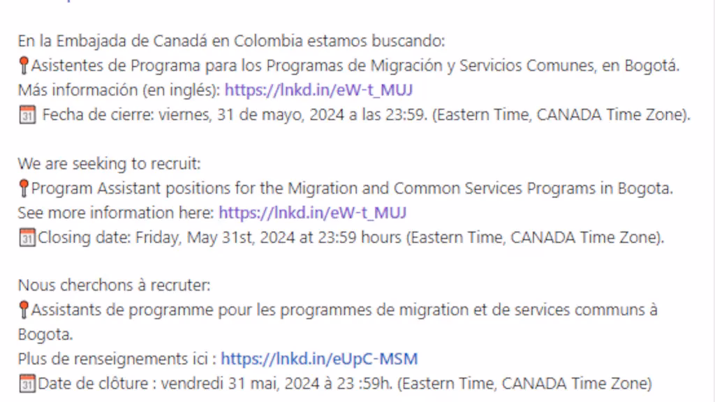 ¿Cómo trabajar en la embajada de Estados Unidos en Colombia?