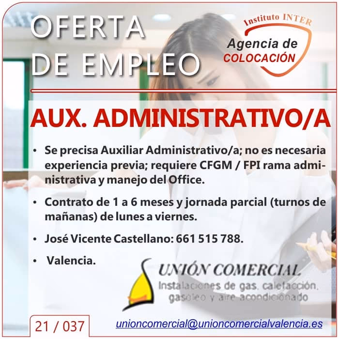 ¿Dónde puede trabajar un administrativo de la Generalitat Valenciana?