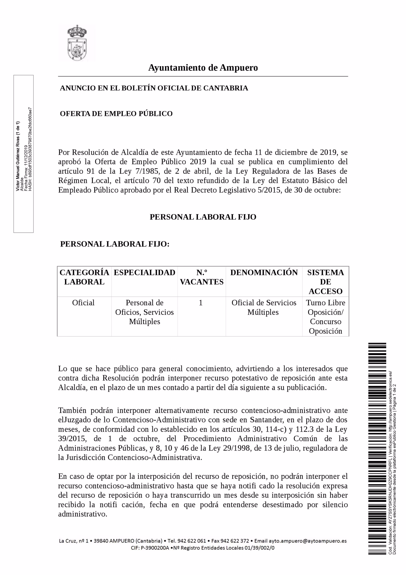 ¿Qué es el trabajo de ayuntamiento?
