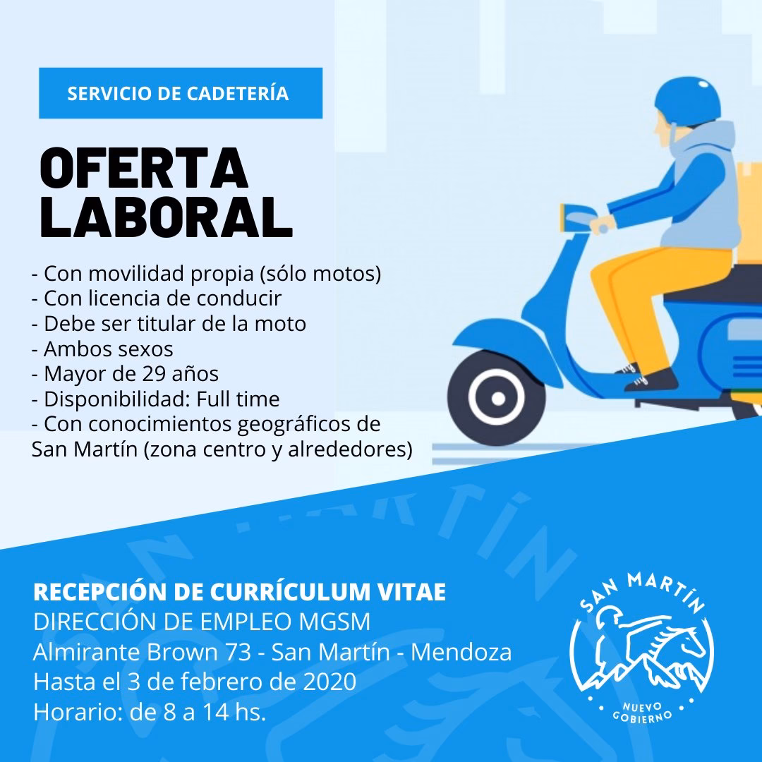 ¿Qué hace un cadete en un local de ropa?