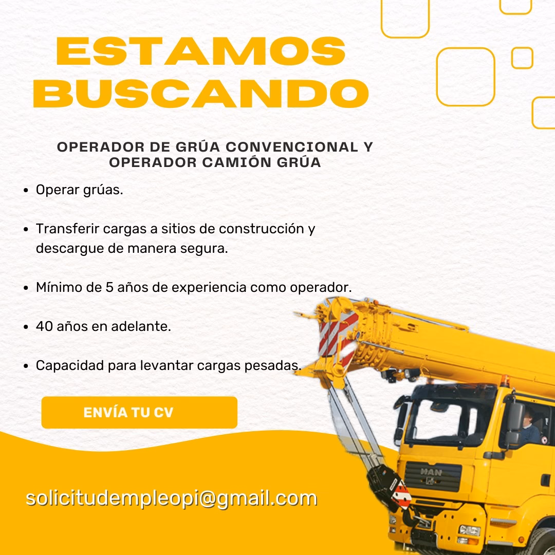 ¿Qué hay que hacer para trabajar en la grúa?