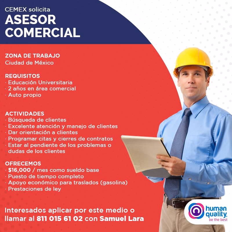 ¿Cuál es la función de un asesor comercial?