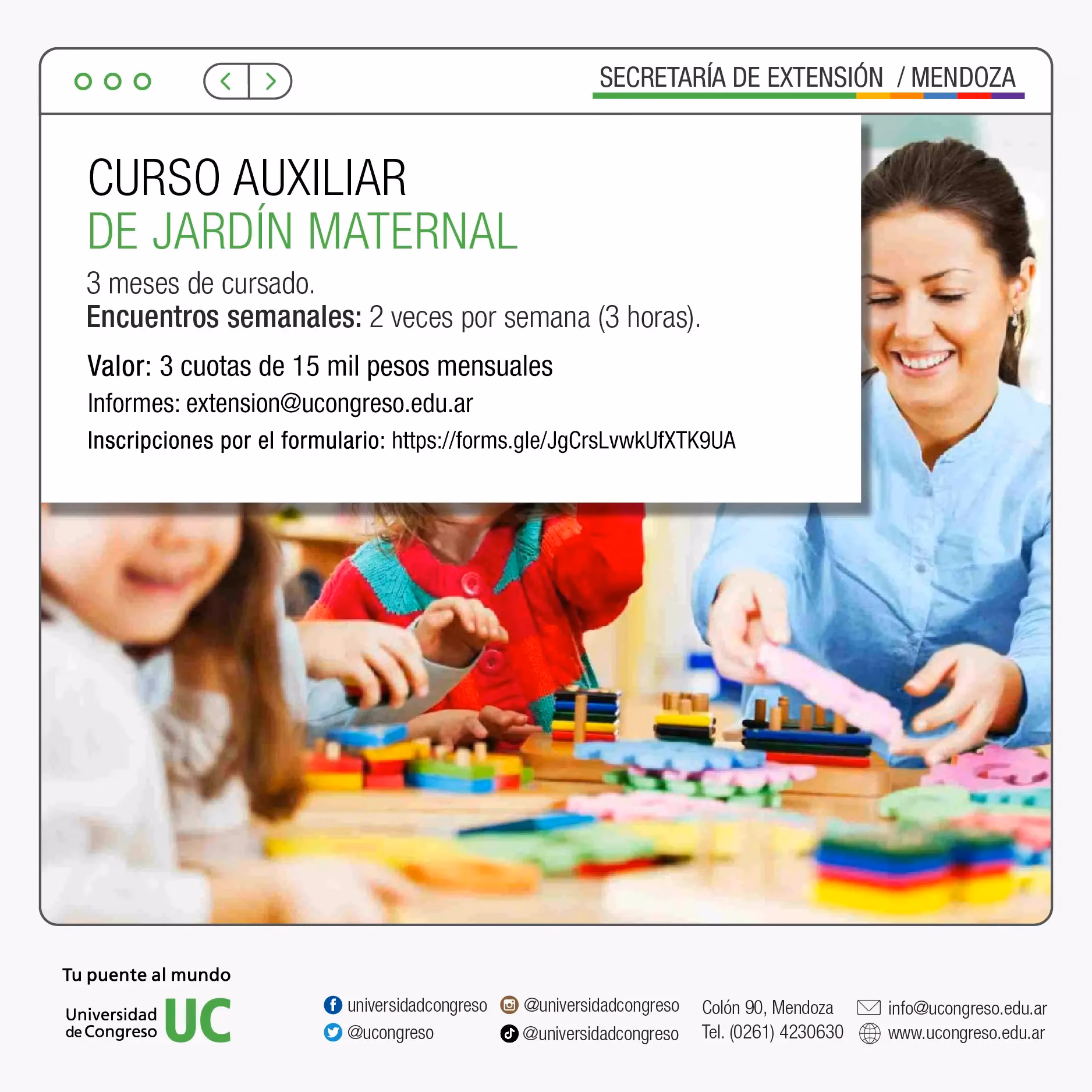 ¿Cuánto dura la carrera de auxiliar de maestra jardinera?