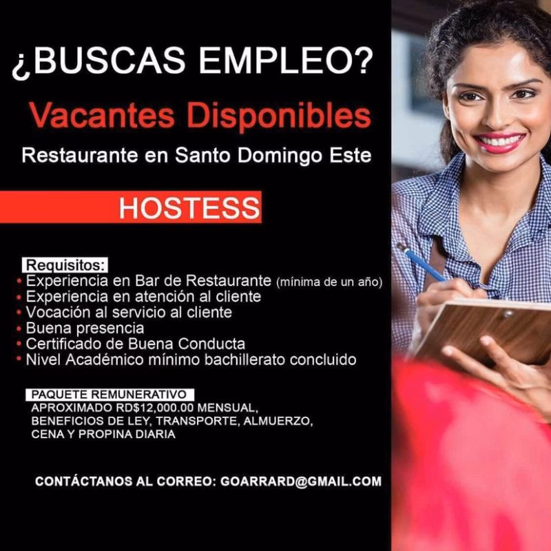 What is the work of a hostess?