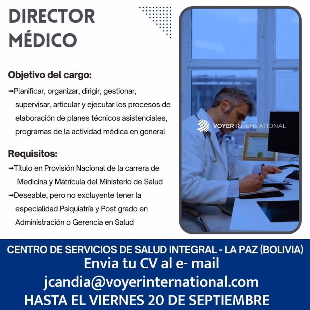 ¿Qué hacer para ser director médico?