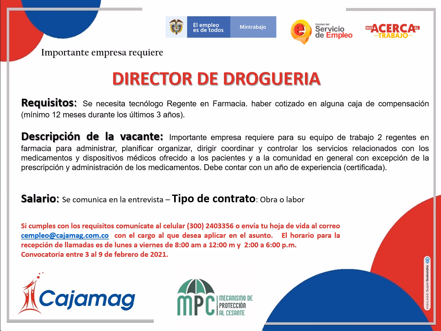 ¿Qué hace un auxiliar de droguerias?