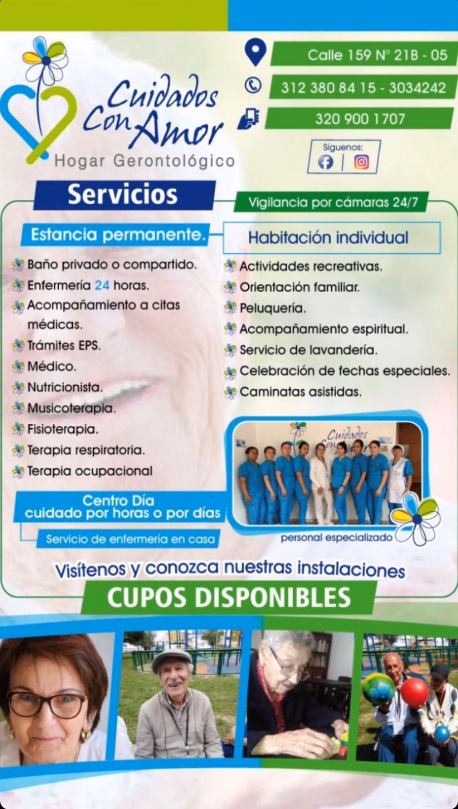 ¿Cuánto vale la mensualidad en un hogar geriátrico en Bogotá?