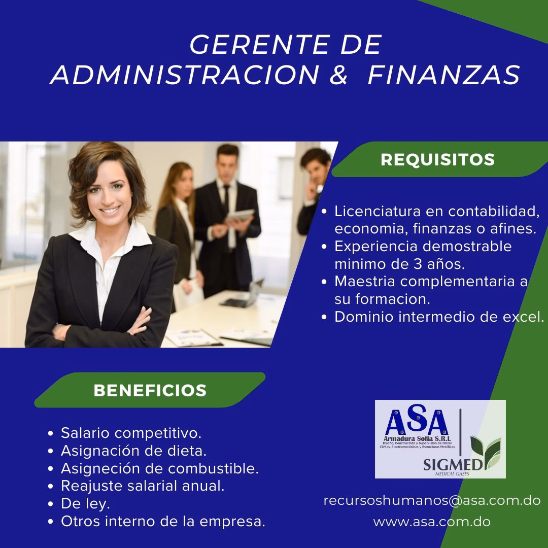 ¿Qué es un gerente de administración y finanzas?