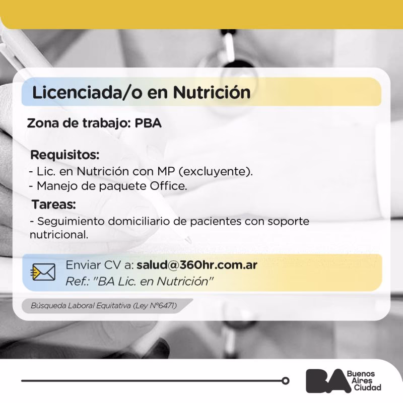 ¿Cuánto gana una licenciada en Nutrición en Argentina?
