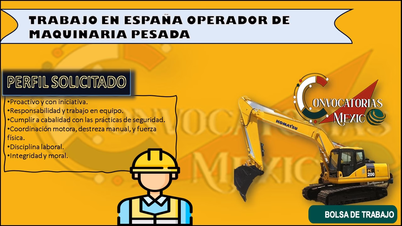 ¿Qué se necesita para trabajar en maquinaria pesada?
