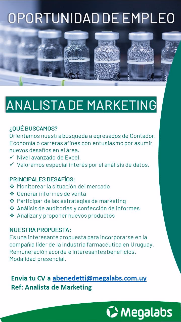 ¿Cuánto gana una persona de marketing en Uruguay?