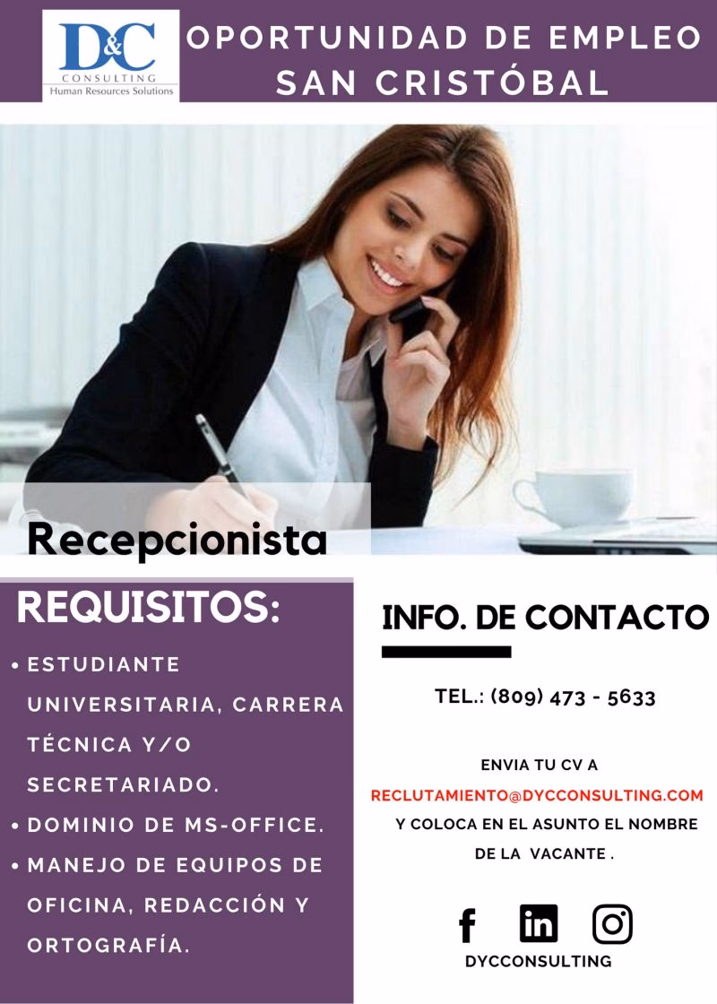 ¿Hay demanda de recepcionistas?