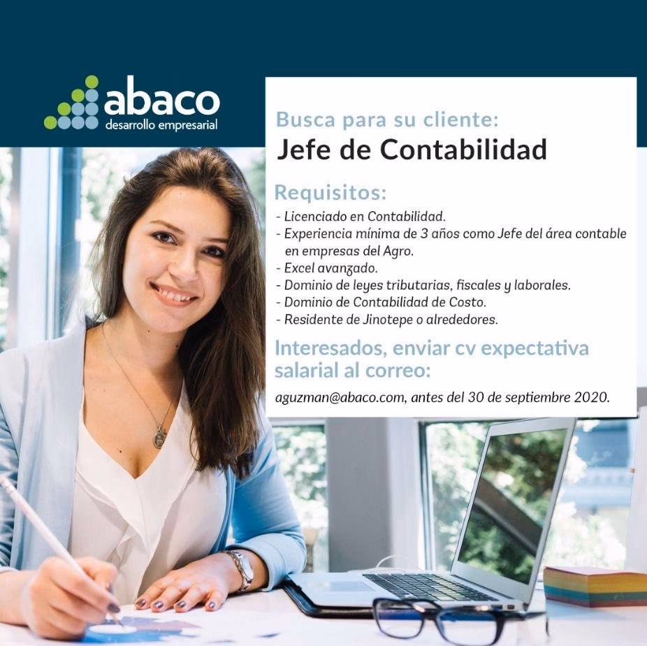 ¿Qué estudios debe tener un jefe de finanzas?