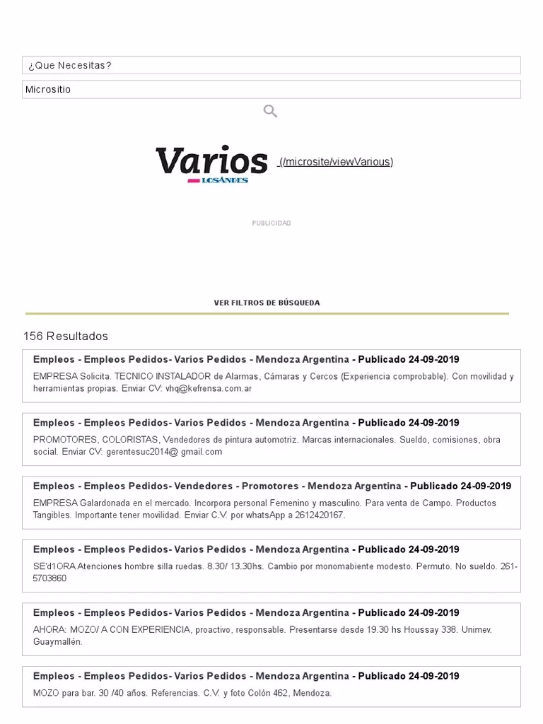 ¿Cuánto gana un empleado de PedidosYa en Mendoza?