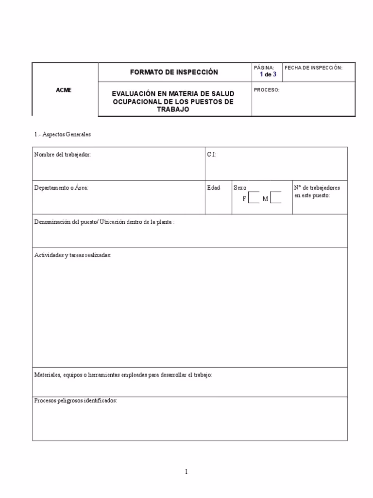 ¿Cómo se hace un análisis de puesto de trabajo en salud ocupacional?