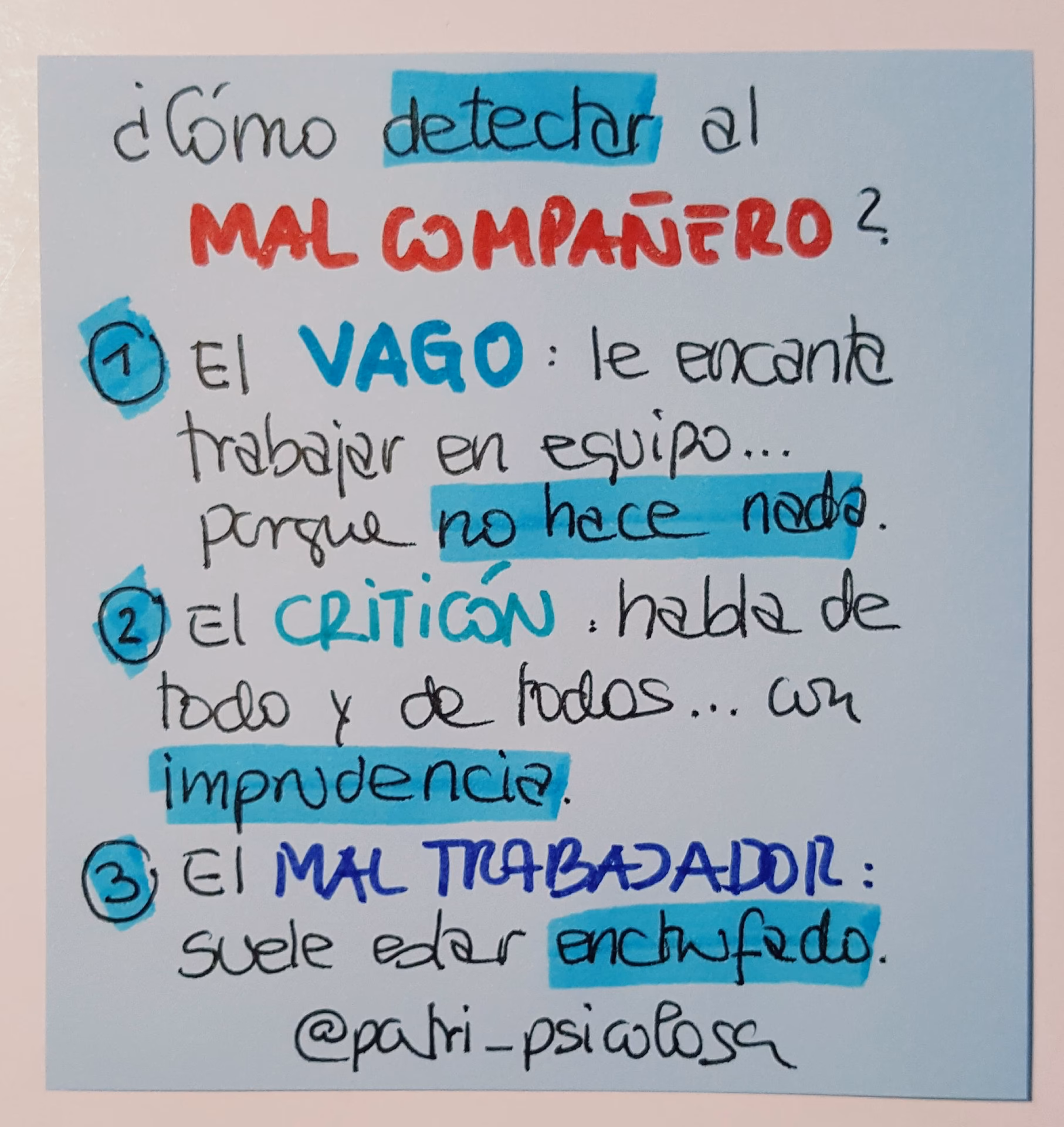 ¿Qué hacer con un mal compañero de trabajo?