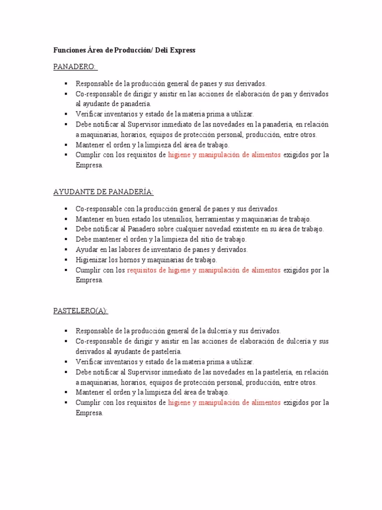 ¿Qué hace un auxiliar de panadería?