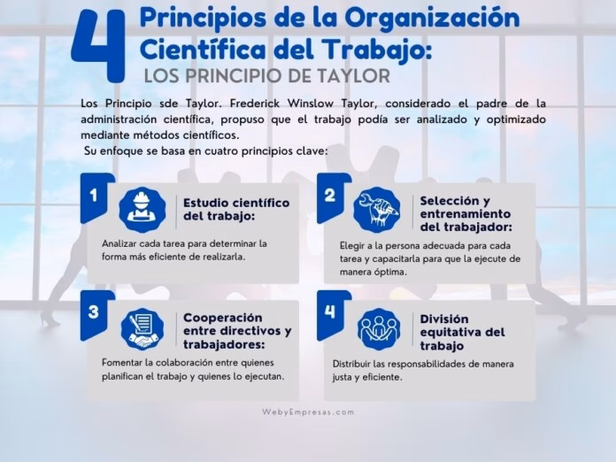¿Cuáles son los 5 principios de Taylor?