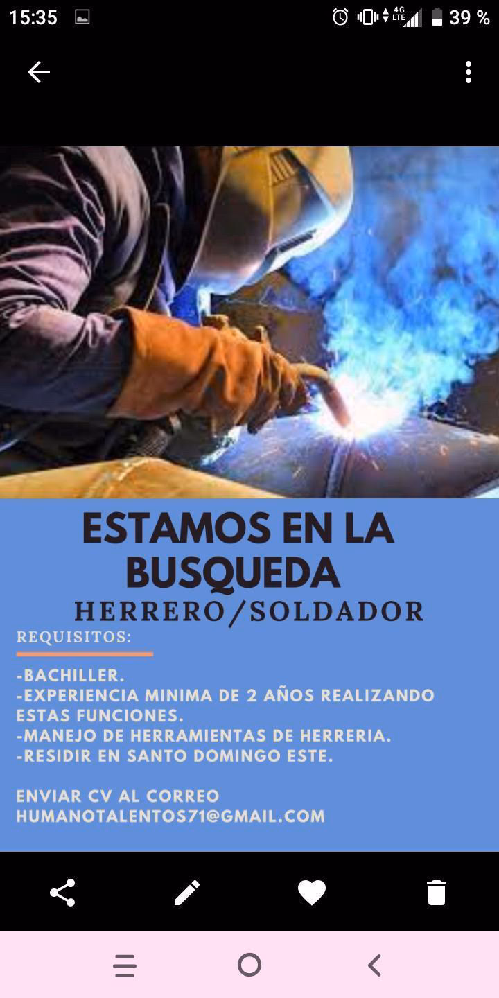 ¿Cuánto cobra un herrero soldador?