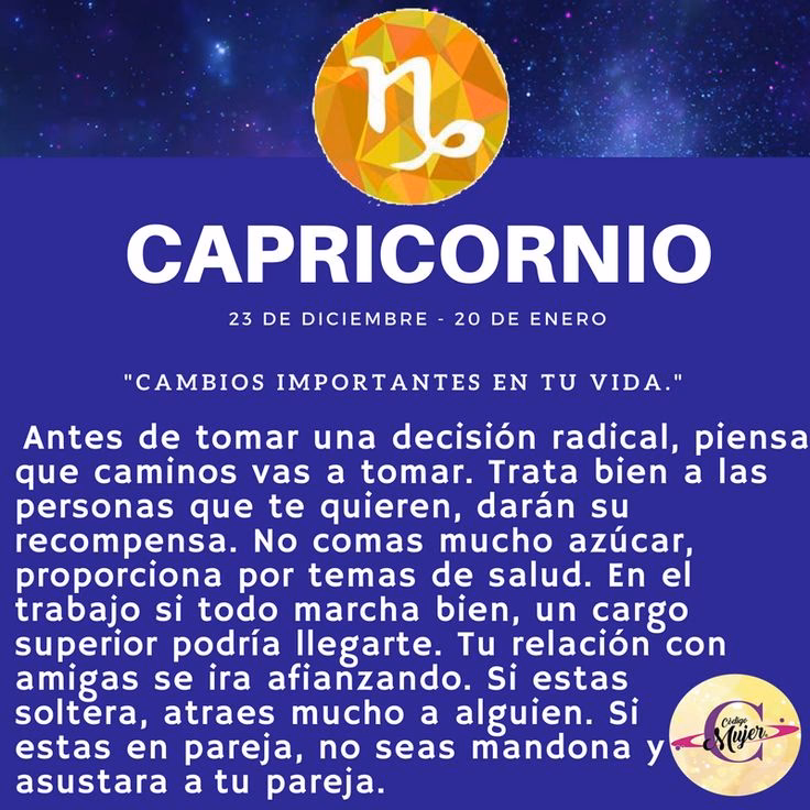 ¿Cuál es el pronóstico para Capricornio hoy?