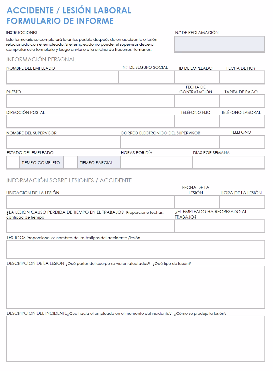 ¿Cómo redactar una incidencia de trabajo?