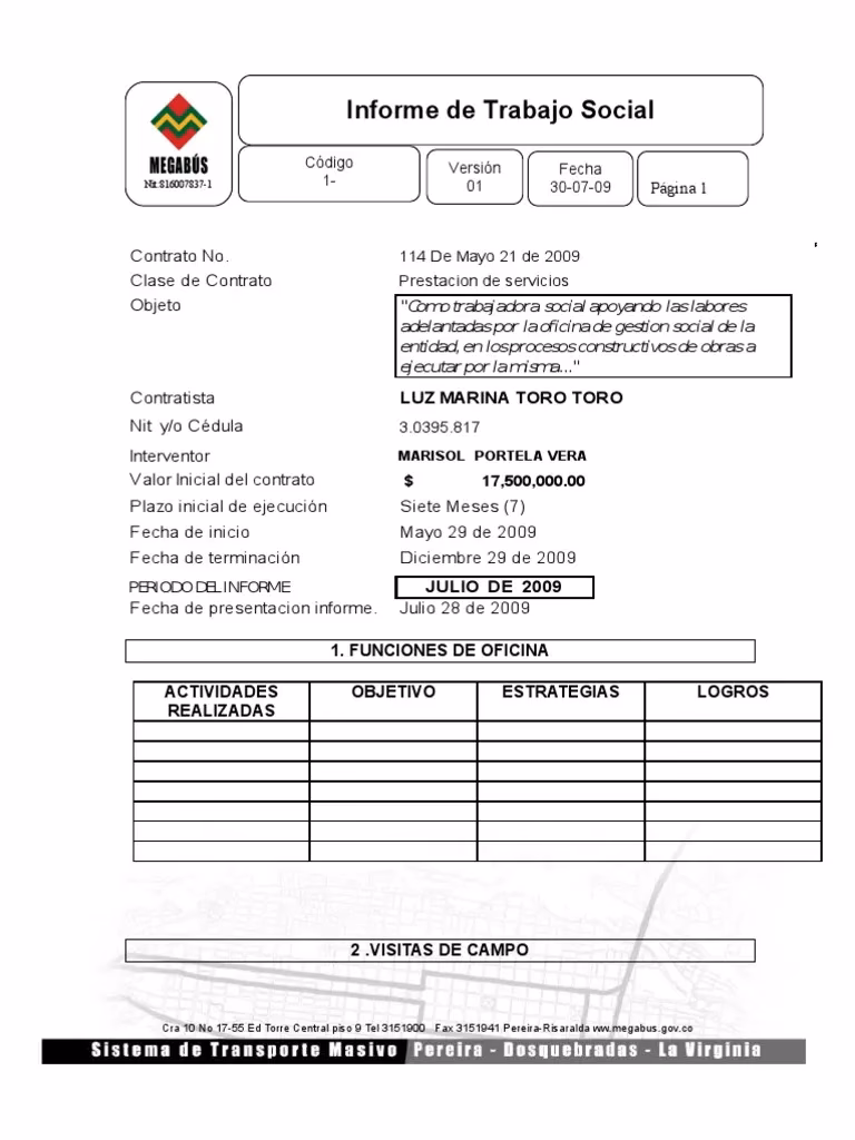 ¿Qué es un informe final en Trabajo Social?