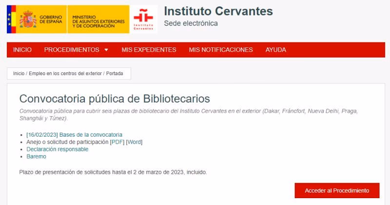 ¿Cuánto paga el Instituto Cervantes?