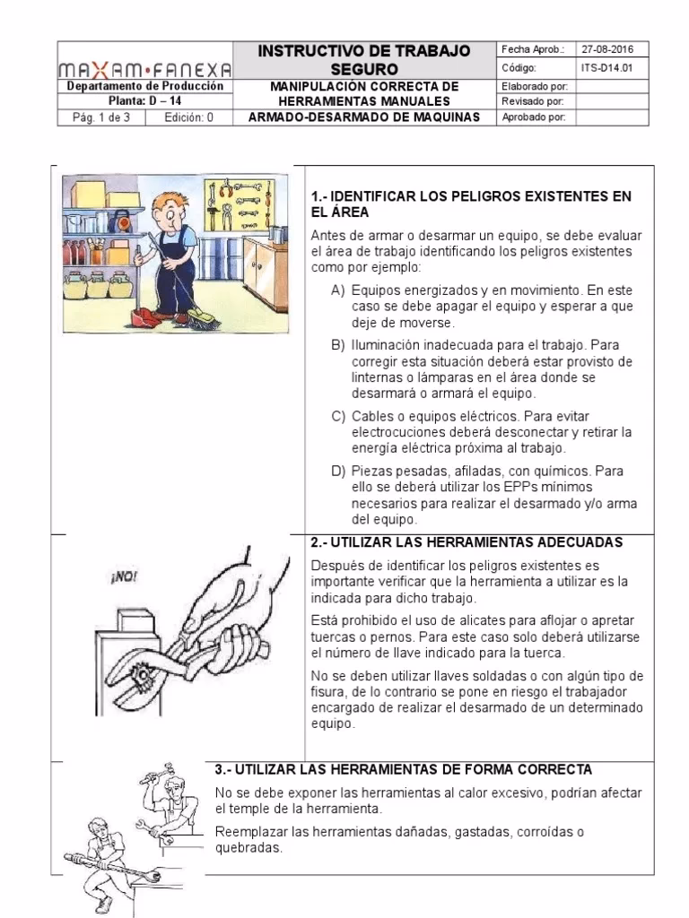 ¿Qué es un instructivo de trabajo ejemplo?