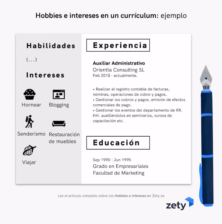 ¿Cuáles son los intereses laborales?