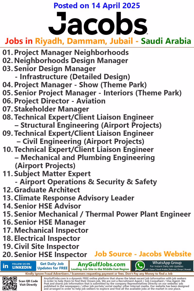 What is Jacobs engineering known for?