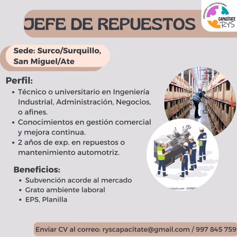 ¿Qué hace un gerente de repuestos de automóviles?